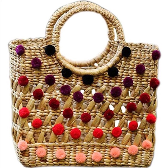 β₯πHPπNWT Boho Straw Handbagβ₯ - Picture 4 of 7